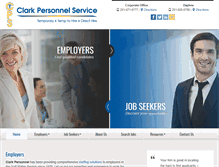 Tablet Screenshot of clarkpersonnel.com